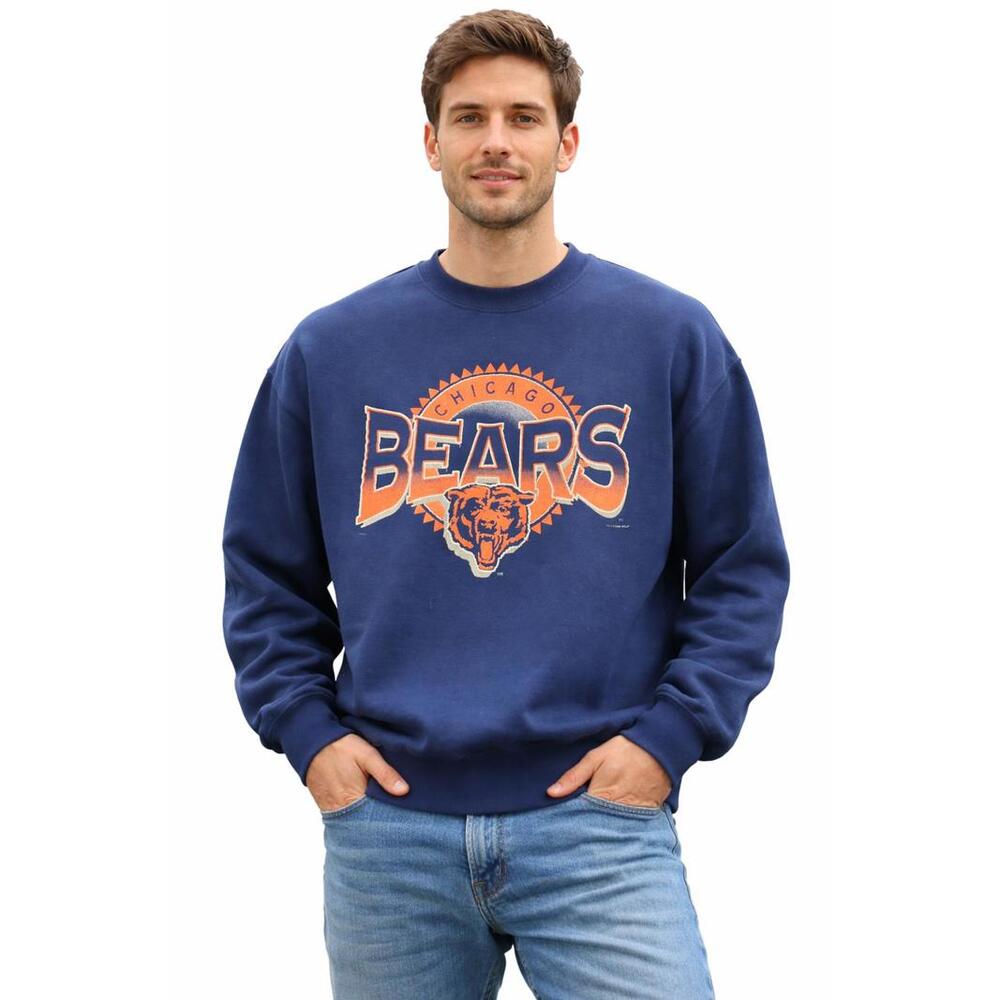 Vintage Chicago Bears Crewneck Sweatshirt Retro NFL Logo Navy Blue - Men’s 3XL